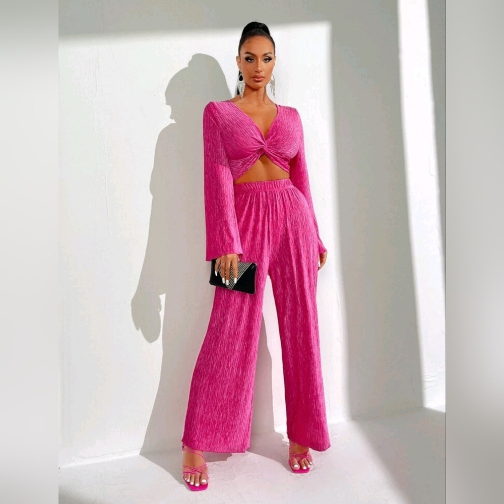 Flattering Women's Pink Two-Piece